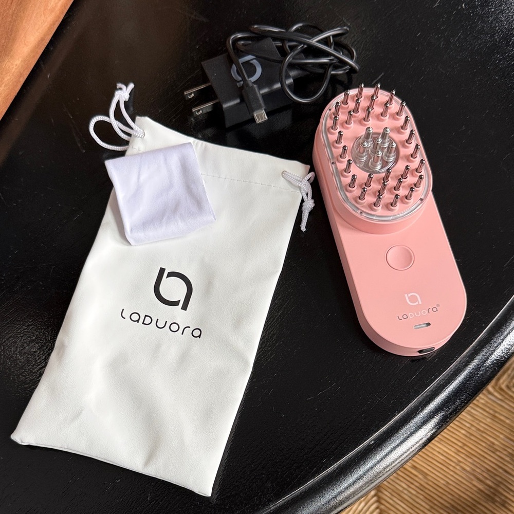 Pink Hair Scalp Massager